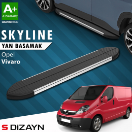 S-Dizayn Opel Vivaro A Kısa Şase Skyline Krom Yan Basamak 223 Cm 2001-2014 A+ Kalite