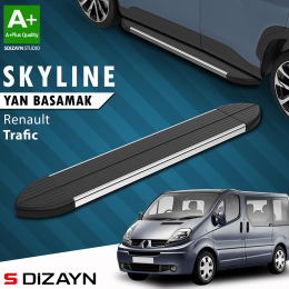S-Dizayn Renault Trafic 2 Kısa Şase Skyline Krom Yan Basamak 223 Cm 2001-2014 A+ Kalite