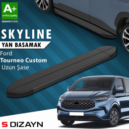 S-Dizayn Ford Tourneo Custom 2 Skyline Siyah Yan Basamak 263 Cm 2023 Üzeri A+ Kalite