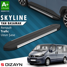S-Dizayn Renault Trafic 2 Uzun Şase Skyline Krom Yan Basamak 263 Cm 2001-2014 A+ Kalite