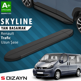 S-Dizayn Renault Trafic 2 Uzun Şase Skyline Siyah Yan Basamak 263 Cm 2001-2014 A+ Kalite