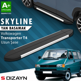 S-Dizayn VW Transporter T4 Uzun Şase Skyline Aluminyum Yan Basamak 253 Cm 1995-2003 A+ Kalite