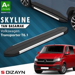 S-Dizayn VW Transporter T6.1 Kısa Şase Skyline Aluminyum Yan Basamak 213 Cm 2019-2024 A+ Kalite