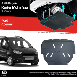 S-Dizayn Ford Courier Çelik Karter Muhafaza Koruma 2018-2023 A+ Kalite