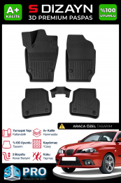 S-Dizayn Seat Ibiza 3D Pro Havuzlu Paspas 2008-2017 A+ Kalite