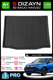 S-Dizayn Honda HR-V 3D Pro Bagaj Havuzu 2020 Üzeri A+ Kalite