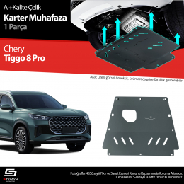 S-Dizayn Chery Tiggo 8 Pro Çelik Karter Muhafaza Koruma 2025 Üzeri A+ Kalite