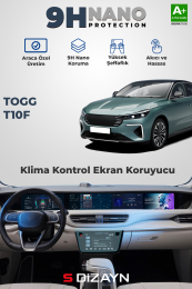 S-Dizayn Togg T10F 9H Nano İç Merkezi Kontrol Ekran Koruyucu (PARLAK) 2025 Üzeri A+ Kalite