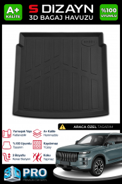 S-Dizayn Jaecoo J7 4x2 3D Pro Bagaj Havuzu 2024 Üzeri A+ Kalite