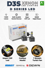 S-Dizayn D3S Led Xenon / 60W / 12000 LM / 8000K A+ Kalite