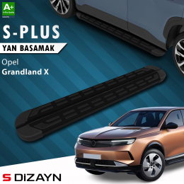 S-Dizayn Opel Grandland X 2 Hybrid Benzinli S-Plus Siyah Yan Basamak 193 Cm 2024 Üzeri A+ Kalite