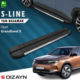 S-Dizayn Opel Grandland X 2 Hybrid Benzinli S-Line Krom Yan Basamak 193 Cm 2024 Üzeri A+ Kalite
