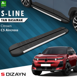 S-Dizayn Citroen E-C5 Aircross Elektrikli S-Line Aluminyum Yan Basamak 193 Cm 2024 Üzeri A+ Kalite