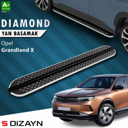 S-Dizayn Opel Grandland X 2 Diamond Krom Yan Basamak 193 Cm 2024 Üzeri A+ Kalite