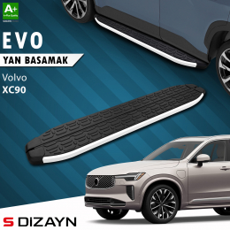 S-Dizayn Volvo XC90 Makyajlı Hybrid Evo Aluminyum Yan Basamak 203 Cm 2024 Üzeri A+ Kalite