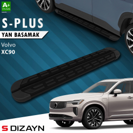 S-Dizayn Volvo XC90 Makyajlı Benzinli S-Plus Siyah Yan Basamak 203 Cm 2024 Üzeri A+ Kalite