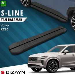 S-Dizayn Volvo XC90 Makyajlı Benzinli S-Line Siyah Yan Basamak 203 Cm 2024 Üzeri A+ Kalite