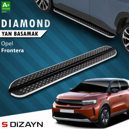 S-Dizayn Opel Frontera Diamond Krom Yan Basamak 183 Cm 2024 Üzeri A+ Kalite