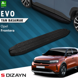 S-Dizayn Opel Frontera Evo Siyah Yan Basamak 183 Cm 2024 Üzeri A+ Kalite