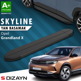 S-Dizayn Opel Grandland X 2 Hybrid Benzinli Skyline Siyah Yan Basamak 193 Cm 2024 Üzeri A+ Kalite