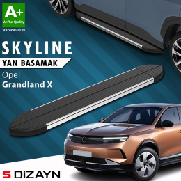 S-Dizayn Opel Grandland X 2 Hybrid Benzinli Skyline Krom Yan Basamak 193 Cm 2024 Üzeri A+ Kalite