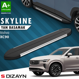 S-Dizayn Volvo XC90 Makyajlı Benzinli Skyline Krom Yan Basamak 203 Cm 2024 Üzeri A+ Kalite