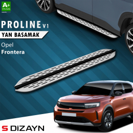 S-Dizayn Opel Frontera OEM Still Pro V1 Aluminyum Yan Basamak 183 Cm 2024 Üzeri A+ Kalite