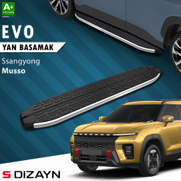 S-Dizayn Ssangyong Musso Elektrikli Evo Krom Yan Basamak 223 Cm 2025 Üzeri A+ Kalite