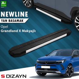 S-Dizayn Opel Grandland X Makyajlı Hybrid NewLine Aluminyum Yan Basamak 183 Cm 2021-2024 A+ Kalite