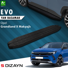 S-Dizayn Opel Grandland X Makyajlı Hybrid Evo Siyah Yan Basamak 183 Cm 2021-2024 A+ Kalite