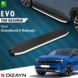 S-Dizayn Opel Grandland X Makyajlı Hybrid Evo Aluminyum Yan Basamak 183 Cm 2021-2024 A+ Kalite