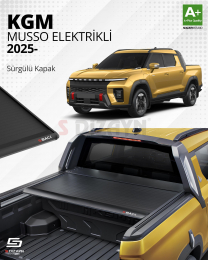 S-Dizayn Ssangyong Musso Elektrikli S-Back Sürgülü Kapak Siyah V1 2025 Üzeri