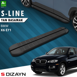 S-Dizayn Bmw X6 E71 S-Line Siyah Yan Basamak 193 Cm 2008-2014 A+ Kalite