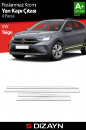 S-Dizayn Volkswagen Taigo Krom Yan Kapı Çıtası 4 Prç 2020 Üzeri A+ Kalite
