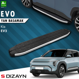 S-Dizayn Kia EV3 Evo Krom Yan Basamak 183 Cm 2025 Üzeri A+ Kalite