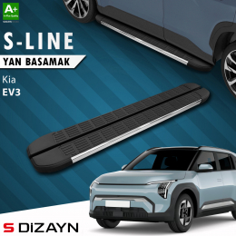 S-Dizayn Kia EV3 S-Line Krom Yan Basamak 183 Cm 2025 Üzeri A+ Kalite