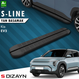 S-Dizayn Kia EV3 S-Line Siyah Yan Basamak 183 Cm 2025 Üzeri A+ Kalite