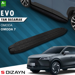 S-Dizayn Omoda Omoda7 Evo Siyah Yan Basamak 183 Cm 2025 Üzeri A+ Kalite