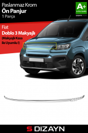 S-Dizayn Fiat Doblo Krom Ön Panjur 2023 Üzeri A+ Kalite