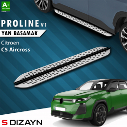 S-Dizayn Citroen C5 Aircross 2 Hybrid Benzinli OEM Still Pro V1 Aluminyum Yan Basamak 193 Cm 2025 Üzeri A+ Kalite