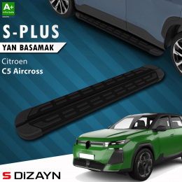 S-Dizayn Citroen C5 Aircross 2 Hybrid Benzinli S-Plus Siyah Yan Basamak 193 Cm 2025 Üzeri A+ Kalite