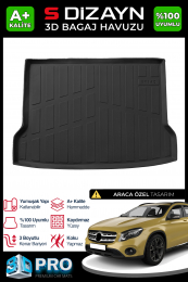 S-Dizayn Mercedes Gla 3D Pro Bagaj Havuzu 2014-2019 A+ Kalite