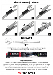 S-Dizayn Mercedes GLA X156 Ön Cam Silecek Seti 2013-2015 Premium Araca Özel 60-48 Cm A+ Kalite
