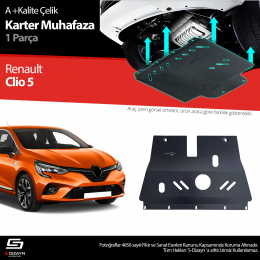 S-Dizayn Renault Clio 5 Çelik Karter Muhafaza Koruma 2019-2025 A+ Kalite 