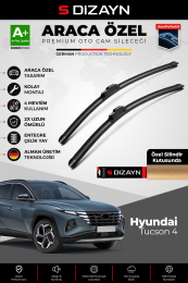 S-Dizayn Hyundai Tucson Ön Cam Silecek Seti 2020 Üzeri Premium Araca Özel 65-40 Cm  A+ Kalite