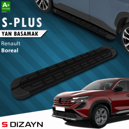 S-Dizayn Renault Boreal S-Plus Siyah Yan Basamak 183 Cm 2025 Üzeri A+ Kalite