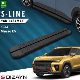 S-Dizayn KGM Musso EV S-Line Siyah Yan Basamak 213 Cm 2025 Üzeri A+ Kalite