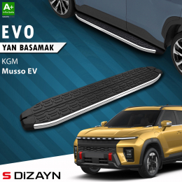 S-Dizayn KGM Musso EV Evo Krom Yan Basamak 213 Cm 2025 Üzeri A+ Kalite