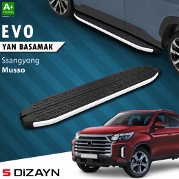 S-Dizayn Ssangyong Musso Evo Aluminyum Yan Basamak 213 Cm 2018-2026 A+ Kalite