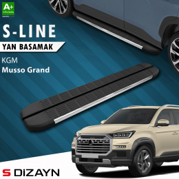 S-Dizayn KGM Musso Grand S-Line Krom Yan Basamak 213 Cm 2026 Üzeri A+ Kalite